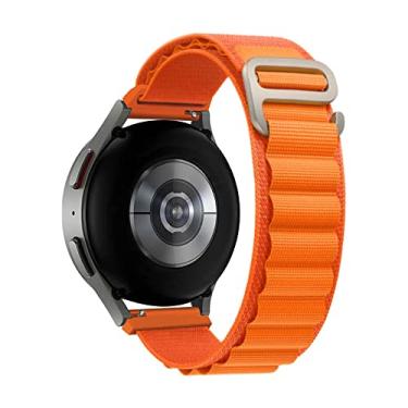 Imagem de Pulseira 22mm Loop Alpinista compativel com Samsung Galaxy Watch 3 45mm - Galaxy Watch 46mm Sm-R800 - Gear S3 Frontier - Amazfit GTR 2 3 e 4 - Marca LTIMPORTS (Laranja)