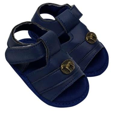 Imagem de Sandália Bebê Azul Marinho Cavalinho (P/M/G)