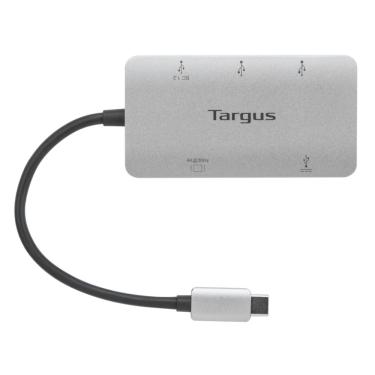 Imagem de Adaptador de Vídeo Targus Multi-Port USB-C 4K HDMI c/Leitor de Cartão 100W PD Pass-Thru ACA958USZ - Branco