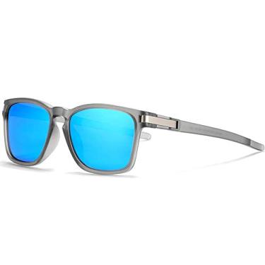 Imagem de Óculos de Sol Masculino KDEAM Quadrado Proteção 100% uva/uvb Óculos de Sol Polarizados Bom para Dias Ensolarados (C4)