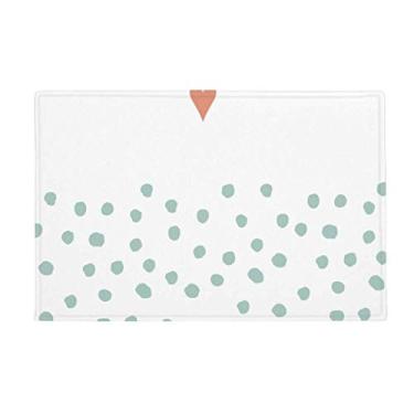 Imagem de DIYthinker Love Abstract Plants Art Pattern Tapete antiderrapante para porta de banheiro