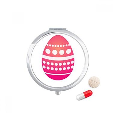 Imagem de Porta-comprimidos de ovo para festivais de religião da Páscoa com manchas de rosa