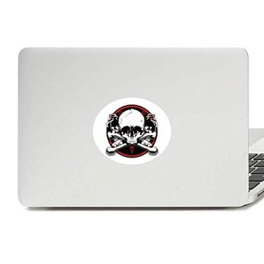 Imagem de Esqueleto Pirata Decoração Padrão Vinil Emblema Adesivo Laptop Notebook Decalque