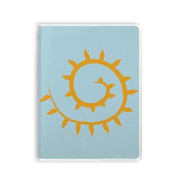 Imagem de Caderno de folhas de luz do sol, capa de chiclete, diário de capa macia
