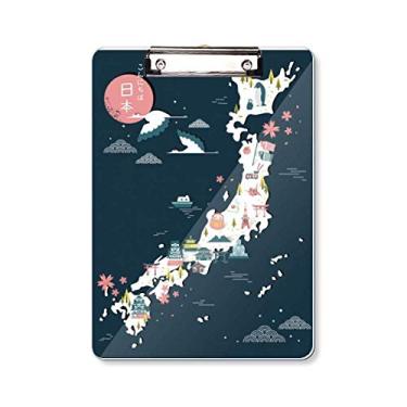 Imagem de Prancheta tradicional japonesa de mapa especial, pasta, bloco de escrita A4