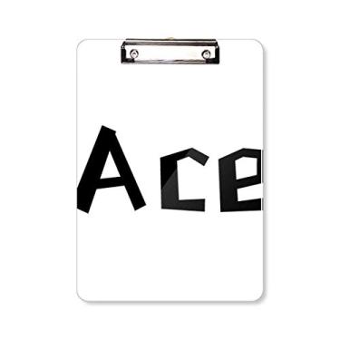 Imagem de Placa de apoio para prancheta com citação Ace A4