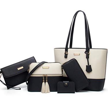 Imagem de YNIQUE Bolsas e bolsas femininas de ombro, 1 - preto e branco
