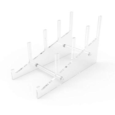 Imagem de Suporte de suporte para prateleira de acrílico de várias placas para luminárias 10749 da FixtureDisplay