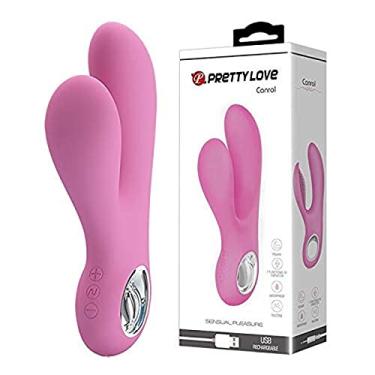 Imagem de Pretty Love Canrol - Vibrador Estimulador De Ponto G E Clítoris Recarregável Com 7 Modos De Vibração - 17,1 X 3,4 Cm Cor: Rosa REF: 5795