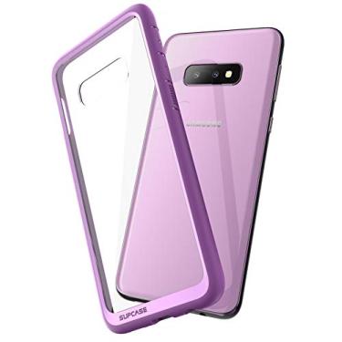 Imagem de SupCase Capa Unicorn Beetle Style Series projetada para Samsung Galaxy S10e versão 2019 PC e TPU premium híbrido capa protetora transparente slim fit (roxa)