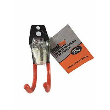 Imagem de Suporte Multiuso de Aço Emborrachado para parede 23kg 11x6cm