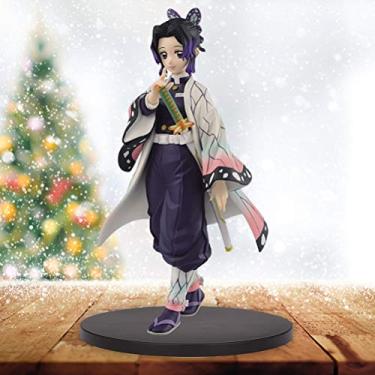 Imagem de Shinobu Figur Dämonentöterin, 17 cm Kimetsu no Yaiba nezuko Inosuke Tomioka Jägerin Action figure PVC Tanjirou Zenitsu Kamado Nezuko Nettes Anime figure Spielzeug für Kinder