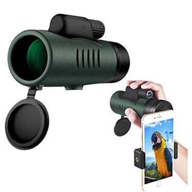 Imagem de Telescópio monocular, 8x42 HD poderoso à prova d'água monóculo com alça de pulso, para adultos e crianças para concertos, passeios turísticos, camping