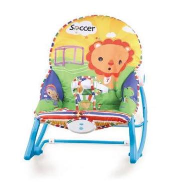 Imagem de Cadeira Cadeirinha Bebê Descanso Vibratória Musical Até 18Kg Amigo Leã