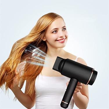 Imagem de Secador De Cabelo Dobrável Sem Fio, Secador De Cabelo Recarregável Com Bateria Embutida De 5000mAh, Secadores De Cabelo Portáteis Para Viagem, Para Mulheres/crianças Ao Ar Livre, Camping, Praias,P