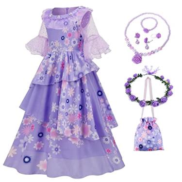 Imagem de SZ-TONDA Girls Halloween Dress Costume - Kids Princess Party Cosplay Clothes Summer Dress Outfit