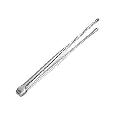 Imagem de Bothyi Pinça para churrasco Pinça para comida Pinça antiaderente de aço inoxidável resistente antiderrapante para pão japonês com serrilhadas, ampla