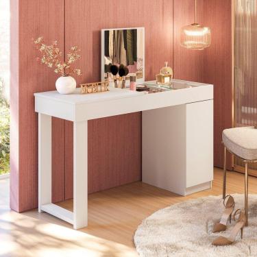 Imagem de Escrivaninha Penteadeira Love Branco/Cinamomo Mel