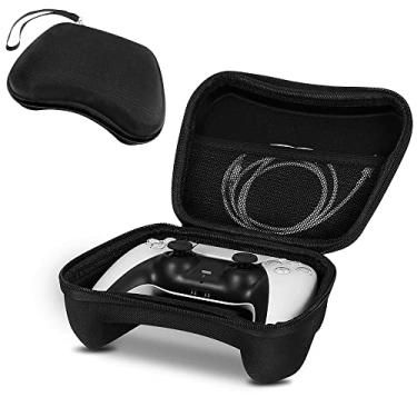 Imagem de Moniss Estojo de transporte de viagem TNP para controle PS5, controle PS4, controle Xbox Series X/S/Xbox One, suporte para controle Nintendo Switch Pro, capa protetora rígida e bolso para acessórios EVA