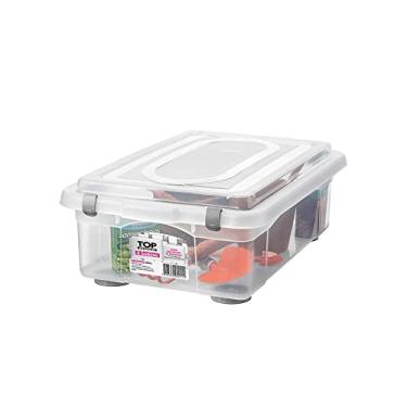 Imagem de Sanremo - Caixa Organizadora Plástica de 28,2 Litros e Tampa com Travas, Linha Top Stock