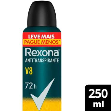 Imagem de Desodorante Rexona Men V8 Aerossol Antitranspirante 72h com 250ml 250ml