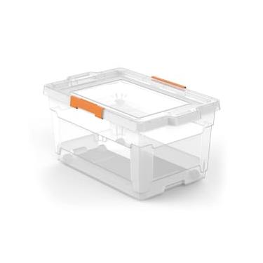 Imagem de Caixa Organizadora Tramontina com Tampa 92555011 60L – Transparente