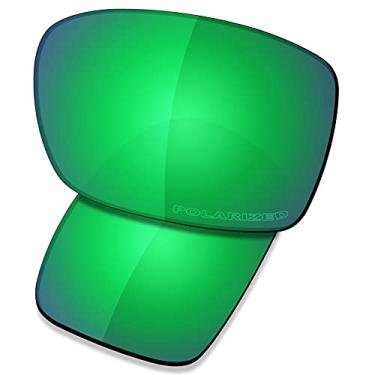 Imagem de SAUCER Lentes de substituição premium para óculos de sol Oakley Turbine OO9263 de alta definição – Verde jade polarizado