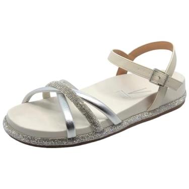 Imagem de Sandalia Feminina Papete Flat Strass Vizzano 6507.201