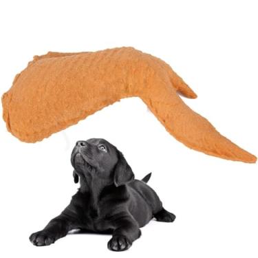 Imagem de Brinquedo de dentição de borracha para filhotes em forma de asa de frango, brinquedo divertido para cães para mastigar