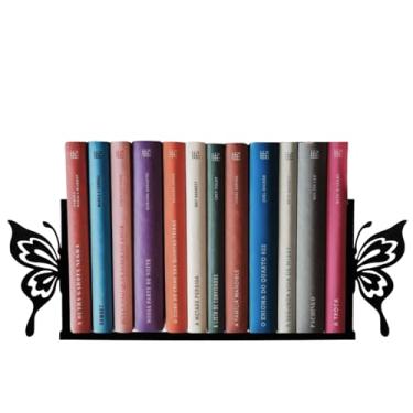 Imagem de Aparador Organizador Suporte Livro Bibliocanto Preto - Borboleta Butterfly