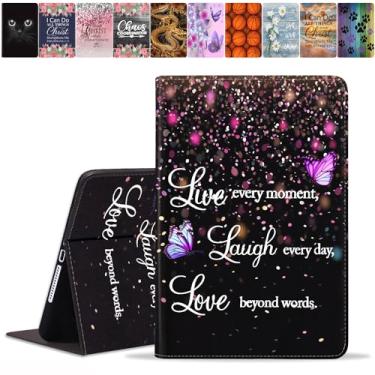 Imagem de DEHJYYIJUY Capa para Samsung Galaxy Tab S8 2022 e S7 2020 27.9 cm (SM-X700/X706/T870/T875/T878) - Capa inteligente fina de couro PU com função de despertar/hibernar automaticamente, citação com