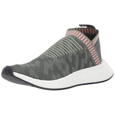 Imagem de adidas Originals Tênis de corrida feminino NMD_cs2 Pk W, Verde vestígio, verde vestígio, rosa, 9.5