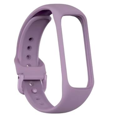 Imagem de Pulseira Silicone Borracha Para Galaxy Fit 2 Fit2 Sm-r220 DM ACESSÓRIOS (LILÁS)