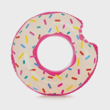 Imagem de Acessórios de Praia e Piscina - Bóia Redonda - 107 Cm - Rosquinha Donut - Rosa - Intex