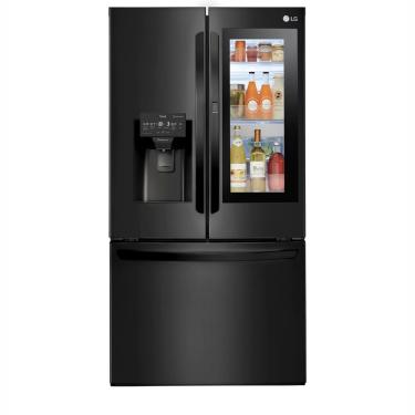 Imagem de Geladeira Smart LG Inverter French Door GM-X288NQX com compressor Smart Inverter e conectividade ThinQ Black Inox - 660L