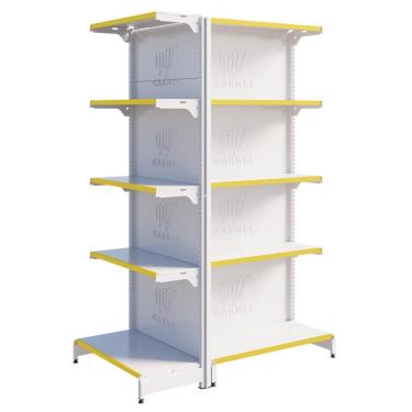 Imagem de Gôndola Fit Centro 1 Ponta E 1 Inicial 2,02m Expositro De Mercado Amapá