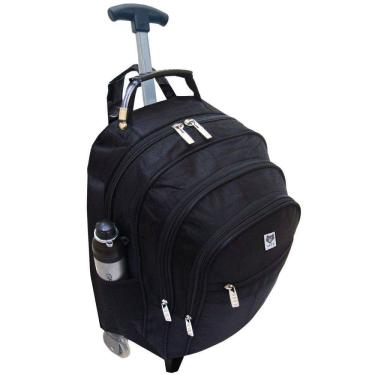 Imagem de Mochila Bolsa Mala Com Rodinhas Bagagem De Mão Escolar