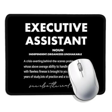 Imagem de Assistente administrativo, mouse pad de escritório (quadrado), confortável e antiderrapante, mouse pad para elogiar a capacidade de escritório do pessoal administrativo, presente para recompensar