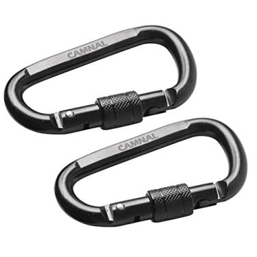 Imagem de 2x Gadget Gancho Instantâneo Mosquetão de Rapel de aço Carbono 30KN/ 6600lbs