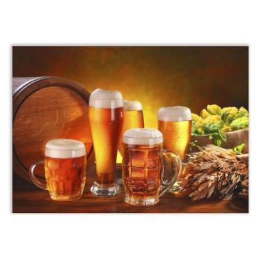 Imagem de Placa Decorativa Cerveja Artesanal Ingredientes Decoração Cozinha Bar