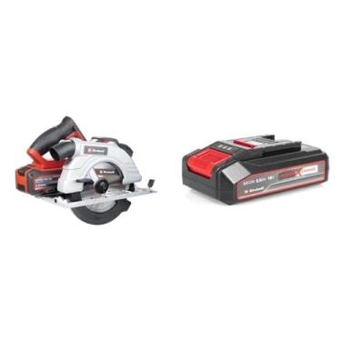 Imagem de Kit Serra Circular À Bateria Te-cs 18/190 Li Bl com Bateria Power-x-change 18v 2,5 Ah Li Einhell Preto