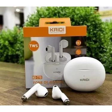 Imagem de Fone De Ouvido Gamer S/ Fio Tws Bluetooth 5.1 Original Kd770( Branco) 