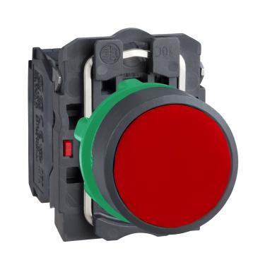 Imagem de Botão 22mm Plástico A Impulsão C/Seta 1NA 1NF Vermelho XB5AA4325 - Schneider