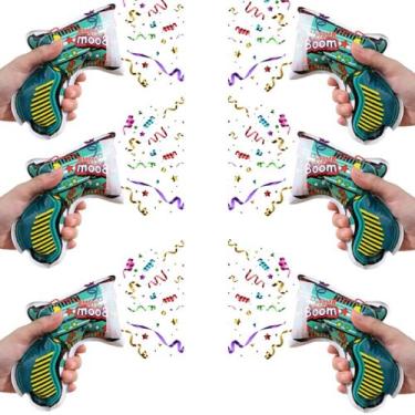 Imagem de Kit 6 Lança Confetes Inflavel Boom Estouro Colorido Festas - Pais e fi