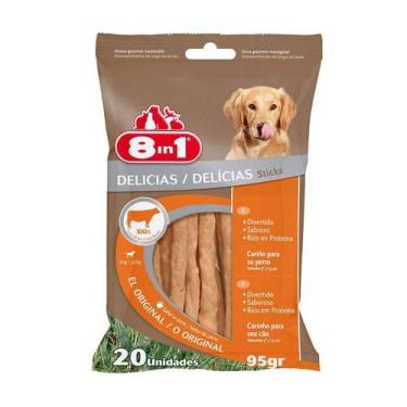 Imagem de Osso 8in1 para Cães Sticks sabor Carne 20un