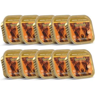 Imagem de Kit 10 Rações Special Dog Patê Cães Adultos Frango 150g