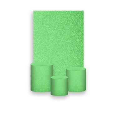 Imagem de Painel De Festa Vertical 1,50 x 2,20 + Trio De Capas Cilindro - Efeito