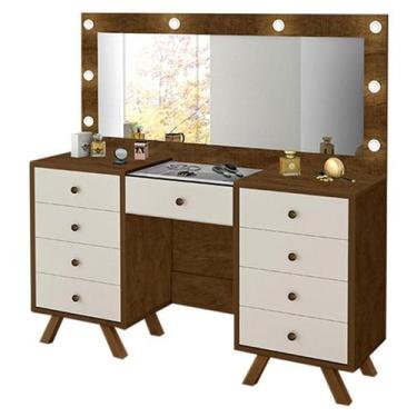 Imagem de Penteadeira Camarim Mila Malbec Off White  Luapa Móveis