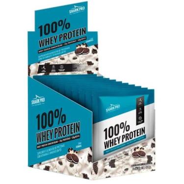 Imagem de Sache 100% Whey Display C/10 de 40g Shark Pro, COOKIES