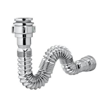 Imagem de Sifão Sanfonado Universal Cromado 60cm Astra